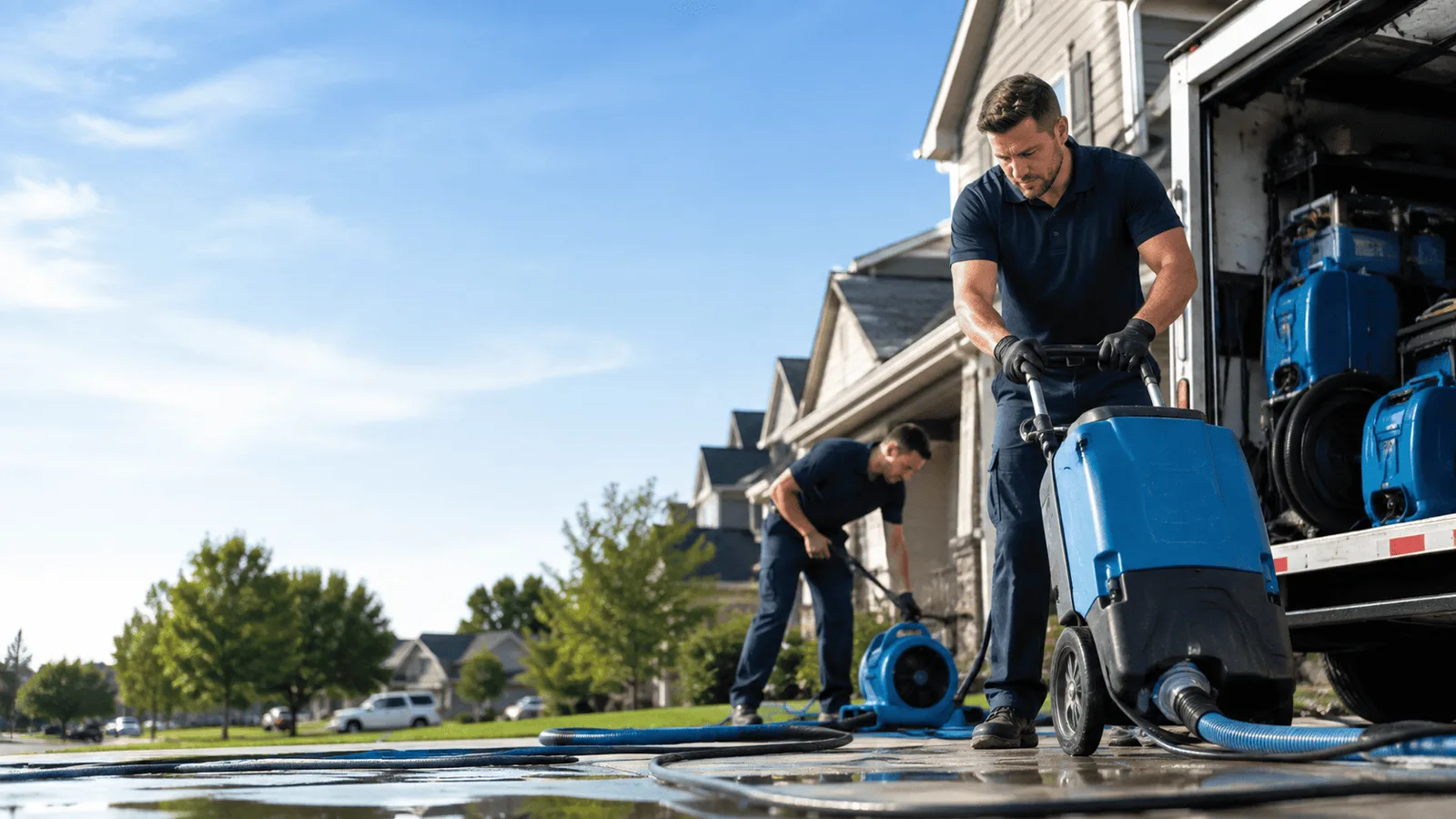 Dehumidification being performed in Ottsville, PA